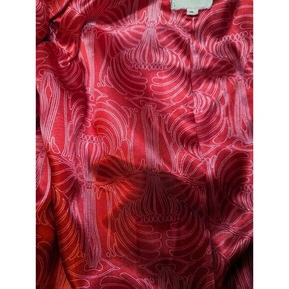 Women's Short red coat jacket Wool Blend Size Small Business Casual Pockets - Picture 8 of 13